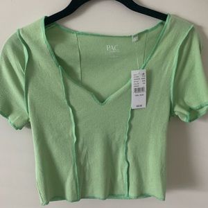 Women's Green Pacsun T-Shirt (Size small)